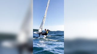 Windy days on lake Champlain, VT! #collegesailng #neisa #sailing #ver...