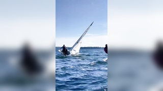 Windy days on lake Champlain, VT! #collegesailng #neisa #sailing #ver...