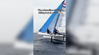 Constantly living on the edge??? #loyaltothefoil #sailinglife #sailin...