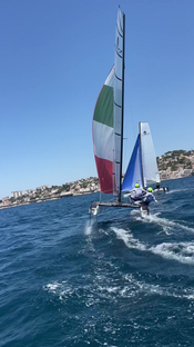 Sailing in the olympic waters #paris2024 #olympics #sailing