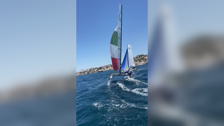 Sailing in the olympic waters #paris2024 #olympics #sailing