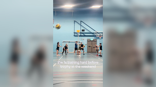 last training before trophy, working so hard #ntukorfball #korfball...