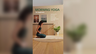 5 min MORNING YOGA for beginners to release tightness and improve pos...