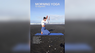 5 min morning yoga to release tension and improve flexibility ‍#yo...