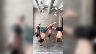 Real men do yoga ‍ . . . #handstand #yogamale #maleyogateacher ...