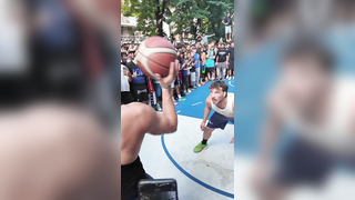 Impossible Shot Maker Badge Unlocked in this Italy 1v1 ?? #streetball...