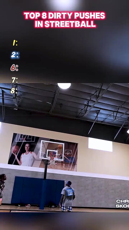 Top8 dirty pushes in streetball #basketball #nba #usa #fyp