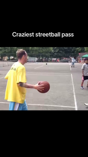Craziest streetball pass #basketball @tomconmanconnors