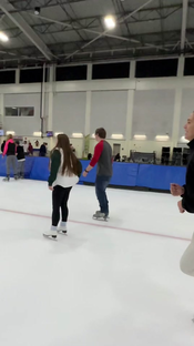 Who wants to race? #figureskater #runningonice #iceskating