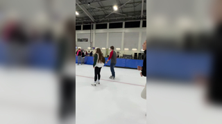 Who wants to race? #figureskater #runningonice #iceskating