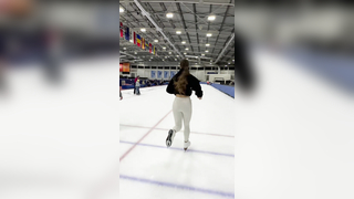 Who wants to race? #figureskater #runningonice #iceskating