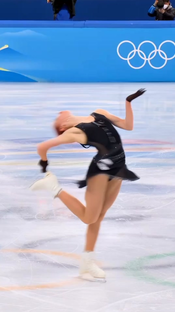 Ending of Alexandra Trusova's legendary performance at the Olympics ...