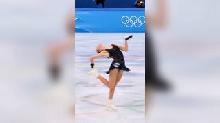 Ending of Alexandra Trusova's legendary performance at the Olympics ...