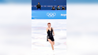 Ending of Alexandra Trusova's legendary performance at the Olympics ...