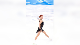 Ending of Alexandra Trusova's legendary performance at the Olympics ...