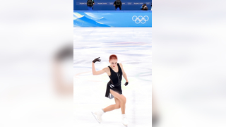 Ending of Alexandra Trusova's legendary performance at the Olympics ...