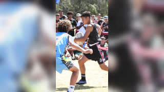 Check the foot work on Tayshaarn Tonga in our 1 v 1 comp ?#3ptag #3p...