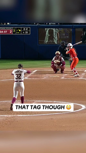 That tag was cold #college #throwback #sports #highlight #softball ...
