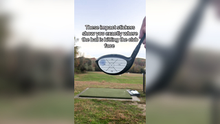 These golf impact stickers show EXACTLY where you’re hitting thr golf...