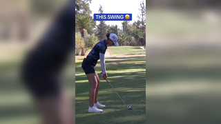 Polly Mack’s swing on repeat #satisfying #golf #golfswing #viralgol...
