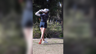 Polly Mack’s swing on repeat #satisfying #golf #golfswing #viralgol...