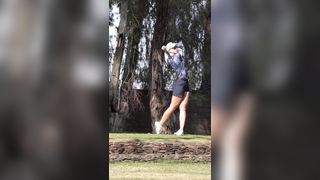 Polly Mack’s swing on repeat #satisfying #golf #golfswing #viralgol...