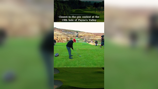 Closest-to-the-pin contest at the 19th hole of Payne’s Valley #pga #...
