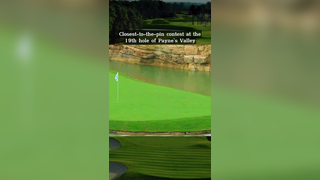 Closest-to-the-pin contest at the 19th hole of Payne’s Valley #pga #...