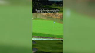 Closest-to-the-pin contest at the 19th hole of Payne’s Valley #pga #...