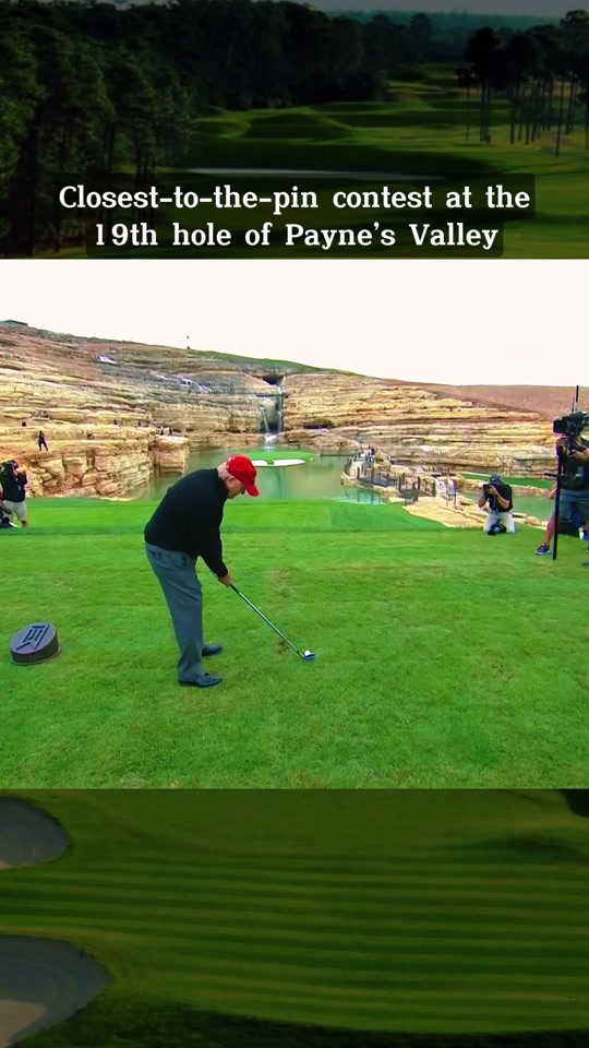 Closest-to-the-pin contest at the 19th hole of Payne’s Valley #pga #...