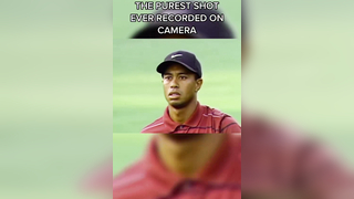 Tiger Woods roasting his approach shot into the 13th green at the 200...