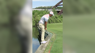 Tough break for Lucas Herbert #golf #PGATOUR #miss