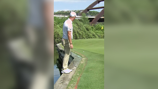 Tough break for Lucas Herbert #golf #PGATOUR #miss