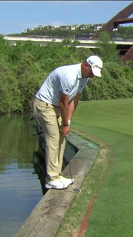 Tough break for Lucas Herbert #golf #PGATOUR #miss