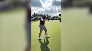 This putter is a greenskeepers worst nightmare #golf #LIVGolf