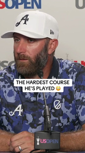 The hardest course DJ has ever played #golf #LIVGolf #USOpen