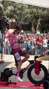 Tadej is ready ⏱🩷 @UAE Team Emirates #giroditalia #giro2024 #tadej...