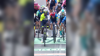 ?? Biniam Girmay of @intermarchewwins today's stage of the @letourdef...