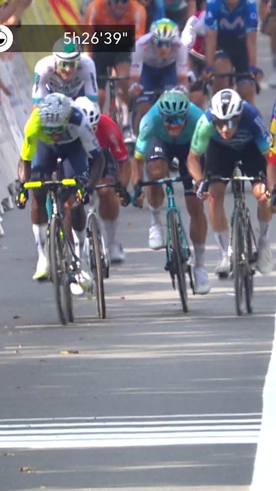 ?? Biniam Girmay of @intermarchewwins today's stage of the @letourdef...