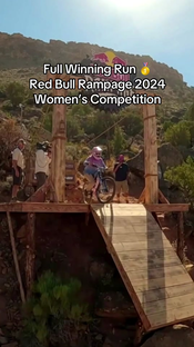 first woman ever to win a Red Bull Rampage event #RobinGoomes #Red...