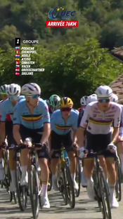 🇸🇮 Attaque de Pogacar à 76km de l'arrivée sur les Championnats d'Eu...