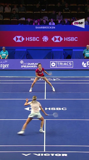 Flawless rally finished by a magical netshot#BWFWorldTour #HyloOpen20...