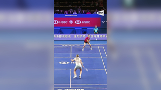 Flawless rally finished by a magical netshot#BWFWorldTour #HyloOpen20...
