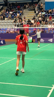 Girls Singles U13 in the semi finals at the Pan Am Junior Championshi...