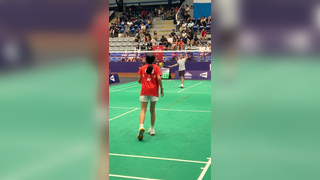 Girls Singles U13 in the semi finals at the Pan Am Junior Championshi...