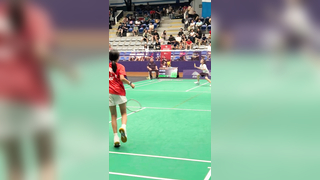 Girls Singles U13 in the semi finals at the Pan Am Junior Championshi...