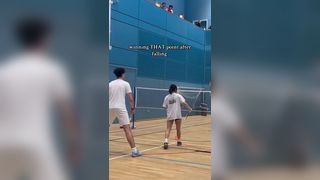 if you fall and don’t win that point… then what’s the point lol #bad...