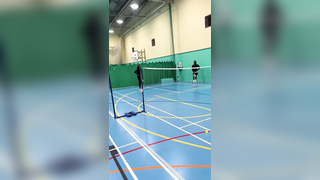 Badminton setttings…it gets real competitive. #badminton #sports #fun...
