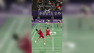 The badminton rallies are CRAZY at the #ParisOlympics! #badminton #...