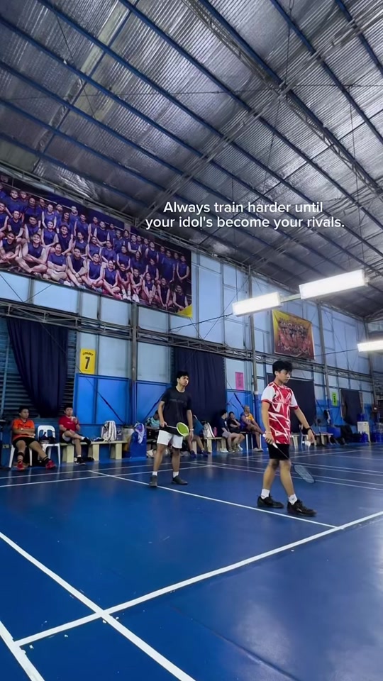 Train to compete, not just to admire. @tino #fyp #badminton #bbtc